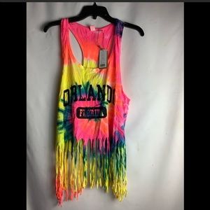 Beach By Exist NWT Boho Festival Tie Dye Tank Top